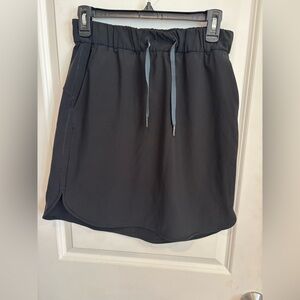 lululemon athletica Black Drawstring Athletic Skirt
